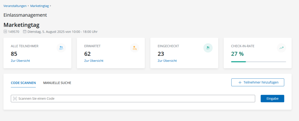 doo-Einlassmanagment